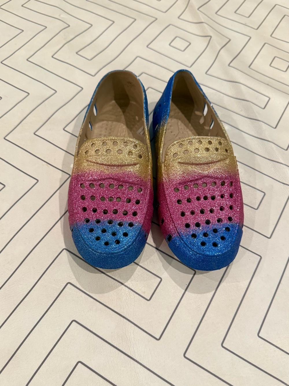 Floafers Slip-On Glitter Perforated Loafers